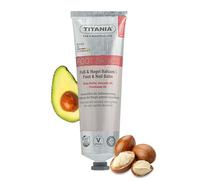 TITANIA Bálsamo para pies y uñas que apoya la renovación celular y el fortalecimiento de las uñas con manteca de karité, aceite de aguacate y biotina, vegano, cosmética natural, fórmula sin