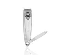 TITANIA Cortaúñas con lima • Cortaúñas de alta calidad para uñas de manos y pies • Ideal para uñas gruesas • Clipper de acero al carbono • Para hombre y mujer • Cortaúñas cromado