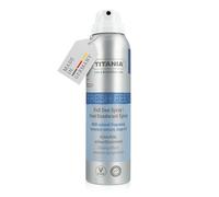 TITANIA® Desodorante en spray para pies, 150 ml, antisudor, con extracto de cola de caballo y aceite de salvia, aroma cítrico fresco, vegano y sin microplásticos