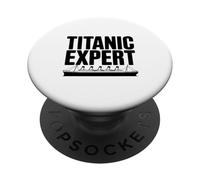 Titanic Expert Amante de la Historia del Barco PopSockets PopGrip Adhesivo