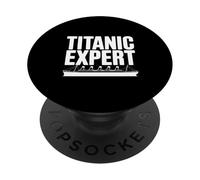 Titanic Expert Amante de la Historia del Barco PopSockets PopGrip Adhesivo