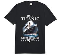 Titanic Expert - Blanco Starline RMS Titanic 1912 Niños Niñas Comfort Colors Adult Heavyweight T-Shirt