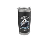 Titanic Expert - Blanco Starline RMS Titanic 1912 Niños Niñas Vaso térmico de acero inoxidable de doble pared