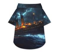 Titanic in Thunder - Camiseta para perro, suave, acogedora, para mascotas, ropa para gatos