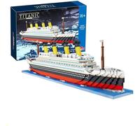 Titanic - Juego de bloques de construcción modelo de barco Titanic, 4404 piezas, kit de construcción de modelo de barco Titanic, no compatible con Creator Expert 10294