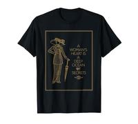 Titanic Movie A Woman'S Heart is a Deep Ocean of Secrets Camiseta