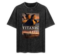 Titanic Poster Slogan Mens T-Shirt Unisex Black Top tee M