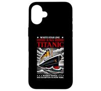 Titanic White Star Line RMS Ship Boat Stuff Niños Niños Hombres Carcasa para iPhone 16 Plus