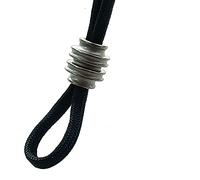 Titanio cuchillo cordón cordón colgante collar cuentas colgante colgante EDC cuchillo joyería cordón paracaídas cremallera tirar paracord, 14*15mm, Titanio, Titanio