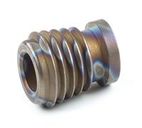 Titanio cuchillo cordón cordón colgante collar cuentas colgante colgante EDC cuchillo joyería cordón paracaídas cremallera tirar paracord, 14*15mm, Titanio, Titanio