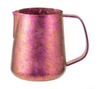 Titanio puro para latte Art Cup Pared curvada para barista Mug Pure | Pared interior curvada, perfecta para patrones de leche, construcción de titanio puro, para calidad de grado barista