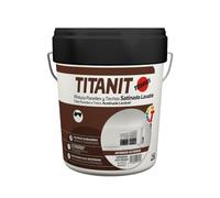 Titanit Exteriores Pintura vinílica al agua Satinado Blanco 15 L
