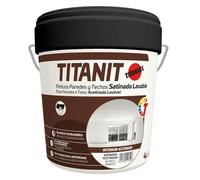 Titanit Exteriores Pintura vinílica al agua Satinado Blanco 4 L