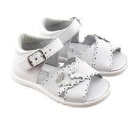 TITANITOS - Sandalia primeros pasos mariposas - CLAUDIA para: Niñas color: BLANCO-PLATA talla: 25