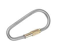 Titanium Alloy Keychain Lock - Climbing Carabiner Clip, Quick Release Keyring Hook, Outdoor Gear clipWith Secure Spring | Lightweight Key Holder Carabiner For Hiking Camping Backpack Attachme