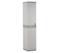 Titanium Armario multiusos de plástico tipo taquilla (L x An x Al: 44 x 35 x 176 cm, Beige)