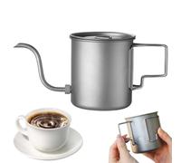 Titanium Camping Kettle - 420ml Water Bottle | Boiling Pot with Spout