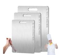 Titanium Chopping Board, 2024 Top Notch Titanium Cutting Boards for Kitchen, 100% Pure Titanium Cutting Mat From Japan, Ensure The Original Flavor Of The Ingredients, Dishwasher Safe (M)