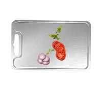 Titanium Cutting Board - 15.10 Inch Food Grade Double-Sided Meat and Vegetable Chopping Board for Non-Slip Stability, Easy Cleaning with Reversible, Multi Purpose Prep Tool for Home Chef