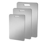 Titanium Cutting Board, Double-Sided Chopping Mat, Small Kitchen, Hangable Anti Slip Pad, Compact Food Prep Tool, for Meat Fruit Outdoor Picnic RV Cooking Home Use