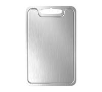 Titanium Cutting Board - Large Double Sided Non-Slip Board for Safe Food Prep, Kitchen Use with Easy-Clean Function, Cooking Accessories for Camping Home Apartment, Gray Colored