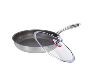 Titanium Pan - Cookware resistente al calor | Versatile Steak Pan for Home Cooks, Beginners, Busy Families, Meal Prep, Eggs, Pancakes, Meats | Ideal para Camping, RV Trips, and Everyday Co