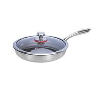 Titanium Pan - Non Stick Frying Pan, Cooking Pans for Busy Families, Heat Resistant Cooking Skillet with Even Heating, Kitchen Cookware, Non Stick Cookware for Meal Prep, Home Cooks and Beginners