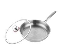 Titanium Pan - Nonstick Cooking Skillet With Lid | Professional Hammered Titanium Frying Pan For Daily Use | Durable Cookware For Restaurant, Apartment, Hotel, Dormitory, Camping Or Indoor Kitchen
