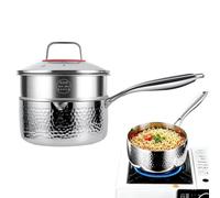 Titanium Pan With Lid Uncoated Hammered Nonstik Nonstick Rustproof