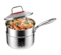 Titanium Pot with Lid - Rustproof Fast Even Heating Milk Pot Cookware