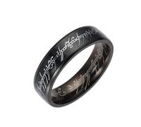 Titanium Steel One Ring of Power Ring for Men Women Color de acero inoxidable Joya de joyas de anillo