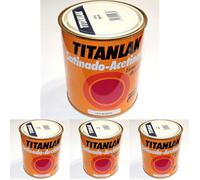 Titanlak Esmalte Laca sintética Satinado Marfil 750 ml (Paquete de 4)