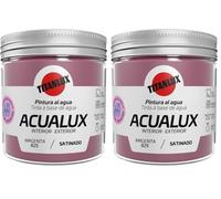 TITANLUX Acualux pintura acrílica multiadherente Satinado Magenta 75 ml (Paquete de 2)