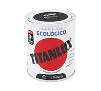 Titanlux Ecológico Esmalte al agua mulisuperficie Brillante Negro 250 ml