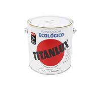 Titanlux Ecológico Esmalte al agua mulisuperficie Satinado Blanco 250 ml (Paquete de 1)