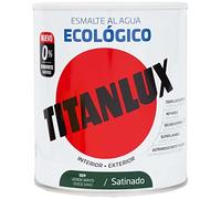 Titanlux Ecológico Esmalte al agua multisuperficie Brillante Verde Mayo, Tamaño pequeño 250 ml