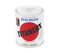 Titanlux - Esmalte Agua Ecologico Brillante, Blanco Piedra, 750ML (ref. 00T052534)