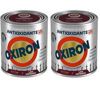 TITANLUX Esmalte Antioxidante Titan Oxiron Al Agua Liso Satinado 750 Ml, 4560 Rojo Carruajes (Paquete de 2)