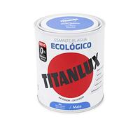 Titanlux Ecológico Esmalte al agua mulisuperficie Mate Azul Índigo 750ml