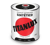 Titanlux Esmalte Sintético Mate Negro 750 ml