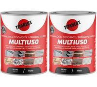 TITANLUX Imprimación Multiuso al Disolvente Negro 250ml (Paquete de 2)