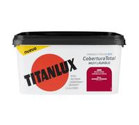 Titanlux - Pintura Plástica Cobertura Total Cubeta 4L (1010 Rojo Vino)