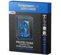 TitanShield Funda protectora antipop de platino de 0.5 mm, resistente a los rayos UV y a los arañazos, compatible con Funko - Pop de 6 pulgadas (5 unidades)