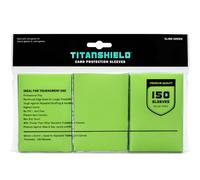 TitanShield Fundas para tarjetas de primera calidad, compatibles con Pokemon, One Piece, Lorcana, Flesh & Blood, y Magic The Gathering MTG (150 fundas - estándar) (1, verde limo, estándar, 66 x 91 mm)