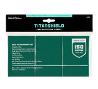 TitanShield Fundas protectoras de cartas coleccionables de tamaño estándar para Magic The Gathering MTG, Pokemon (150 fundas/verde)