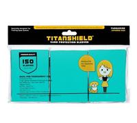 TitanShield Fundas protectoras para cartas coleccionables de tamaño japonés (150 fundas/turquesa) para Yu-Gi-Oh, Cardfight!! Vanguard & More