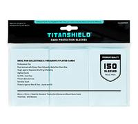 TitanShield Juego de mesa transparente de tamaño estándar y fundas mate para cartas coleccionables Magic The Gathering MTG, Pokemon, Baseball Collection, Dropmix (150 fundas)