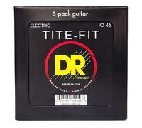 TITE-FIT™ - Cuerdas para guitarra eléctrica niqueladas: medianas 10-46 (paquete de 6)