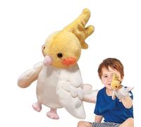 Títere de Mano de Loro, Juguete Relleno Interactivo de Viaje Loro | Lenforos niños títeres de la Mano Suave Realista rol de Ave Figura de acción para niñas para niños