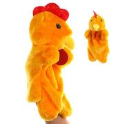 Títere De Pollo De Lujoso - Juguete De Mano De Animal Suave, Títere De Dedos De Dibujos Animados | Proporro De Juego De Roles Con Temas De Granja, Herramienta De Enseñanza De Educación Temprana, Ayuda